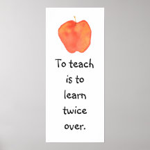 To teach... print