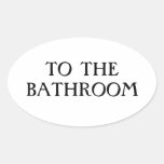 To the Bathroom Sticker