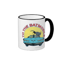 To The Batmobile - Distressed Icon Coffee Mugs