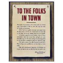 To The Folks In Town flyers
