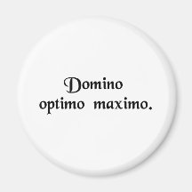 To the Lord, the best and greatest. Magnet