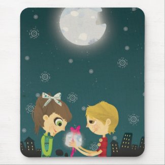 To the moon and back mousepad