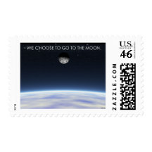 To The Moon Postage Stamp