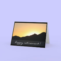to the retiring sunset cards
