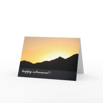 to the sunset greeting card by cardart