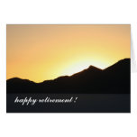 to the sunset greeting card