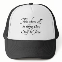 To Thine Own Self Be True Mesh Hats