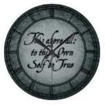 To Thine Own Self Be True Wall Clock