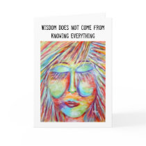 "To Wonder Is Wise" Wisdom Quote Art cards