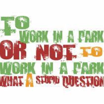 To Work in a Park photo sculptures by 1000suns To Work in a Park photo sculptures