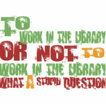 To Work in the Library photo sculptures