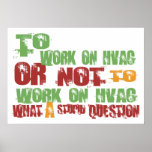 To Work on HVAC posters