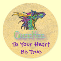 To Your Heart Be True Stickers