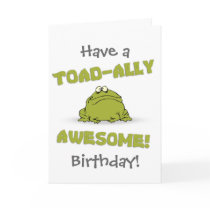 Toad-ally Awesome cards