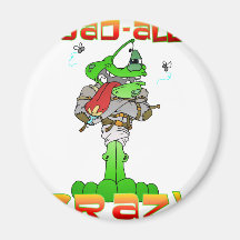 Toad-ally Crazy Fridge Magnet