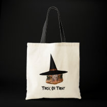 Toad Face Witch Hat Halloween Funny Tote Bag