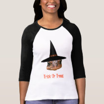 Toad Face Witch Hat Halloween T-Shirt