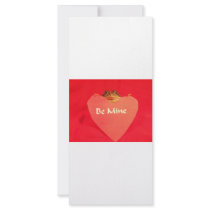 Toad frog holding a heart that says Be Mine ? Custom Rack Cards