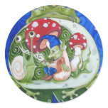 toad king round stickers