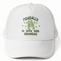 TOADALLY Love Grandad Frog hats by Grandparentlovekids TOADALLY Love Grandad Frog hats