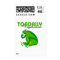 Toadally Vegetarian Postage Stamp