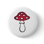 Toadstool fly agaric buttons