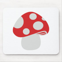 Toadstool fly agaric mouse pad