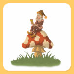 toadstool gnome sticker stickers