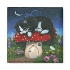 Toadstool Inn Magnet magnet