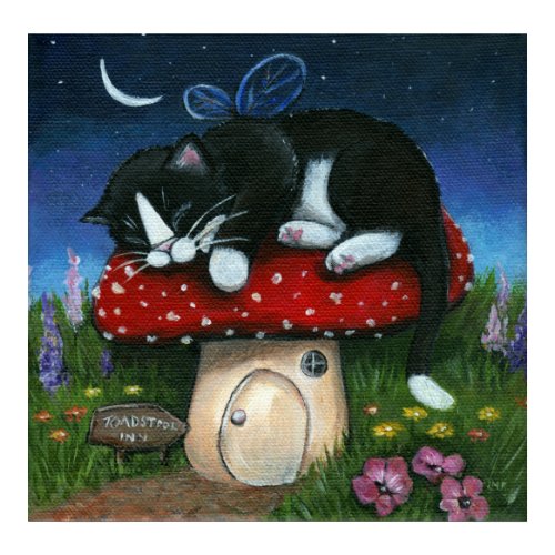 Toadstool Inn Print print