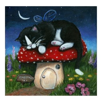 Toadstool Inn Print print