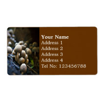 Toadstool Patch Shipping label (L) labels