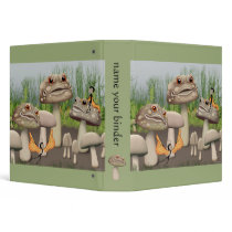 "Toadstools and Butterfairies" 1 1/2" Binder