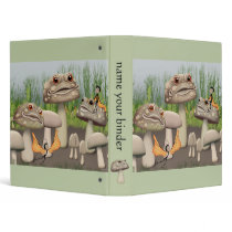 "Toadstools and Butterfairies" 1" Binder