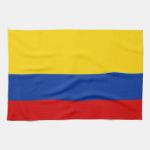 toalla de la bandera de país de Colombia