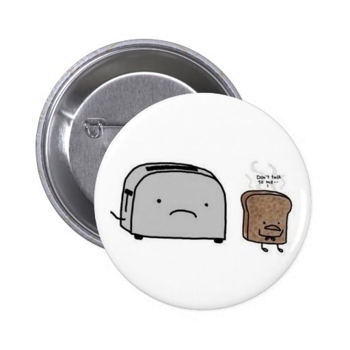 toast and toster pinback buttons