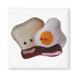 toast bacon egg magnet