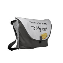 Toast Bread Love Words Courier Bag