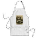 Toast of Champagne on a Crescent Moon Aprons