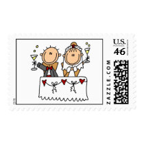 Toast to Bride and Groom Postage Stamps