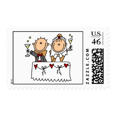 Toast to Bride and Groom Postage Stamps