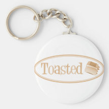 TOASTED Retro Toaster - Light Orange Keychain