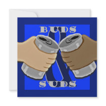 Toasting Beer Cans Party Invitation