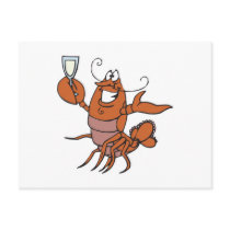 toasting lobster post cards