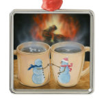 Toasting Snowmates Ornament ornaments