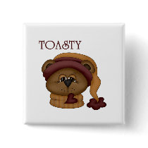 Toasty Bear with scarf buttons