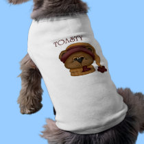 Toasty Bear with scarf pet clothing