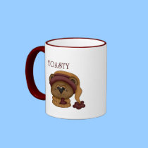 Toasty Bear with scarf mugs