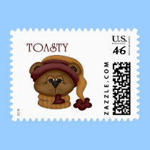 Toasty Bear with scarf postage