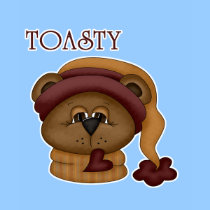 Toasty Bear with scarf t-shirts